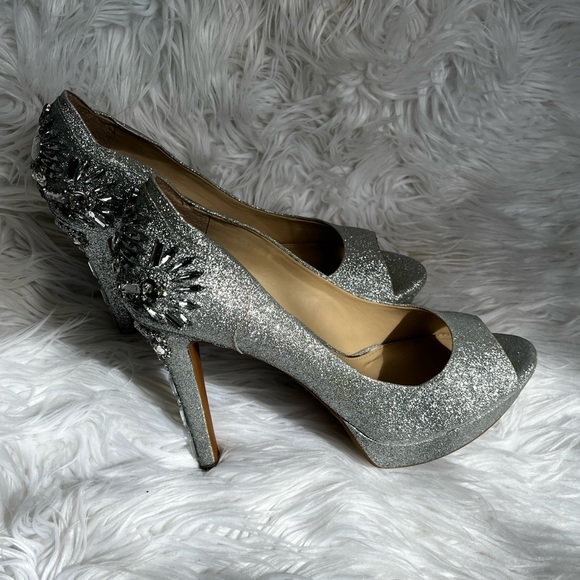 Gianni Bini Glitter Jeweled Heels - Picture 4 of 9